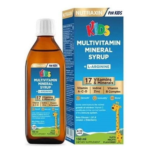 NUTRAXIN KİDS MULTİVİTAMİN L-ARJİNİN 150 ML