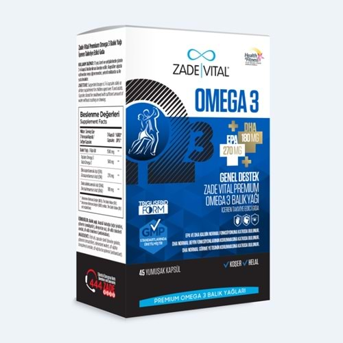 ZADEVİTAL OMEGA3 BALIK YAĞI 45 KAPSÜL