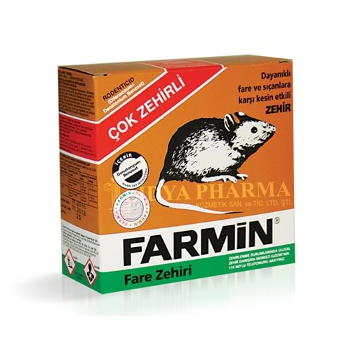 FARMİN ZEHİRLİ FARE BUĞDAYI 250 GR