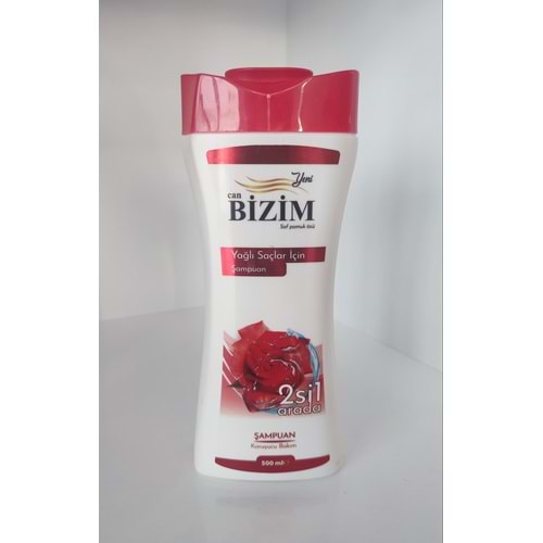 BİZİM ŞAMPUAN 500 ML YAĞLI SAÇLAR 2Sİ1 ARADA