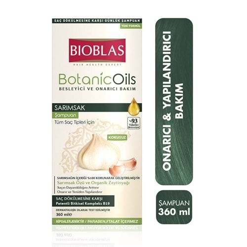 BİOBLAS ŞAMPUAN 360 ML SARIMSAKLI