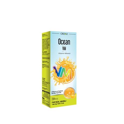 OCEAN VİTAMİN MİNERAL PORTAKAL AROMALI ŞURUP 150 ML