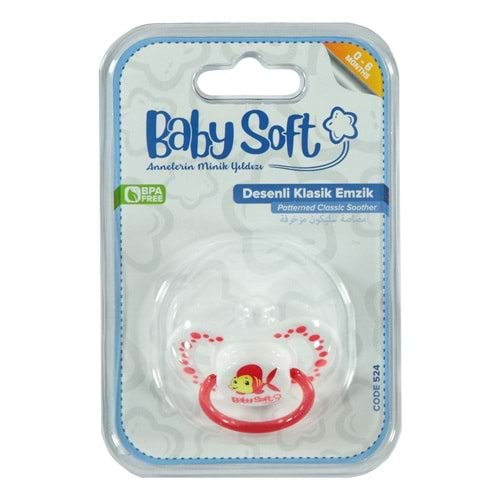 BABYSOFT 524 DESENLİ KLASİK EMZİK NO 1