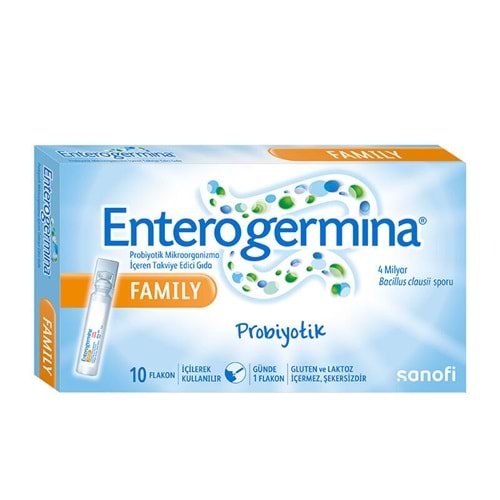ENTEROGERMİNA FAMILY PROBİYOTİK 5 ML FLAKON 10 LU