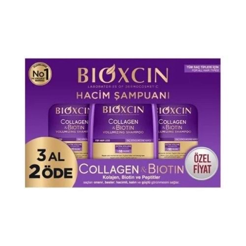 BİOXCİN ŞAMPUAN COLLAGEN&BİOTİN 3AL2ÖDE