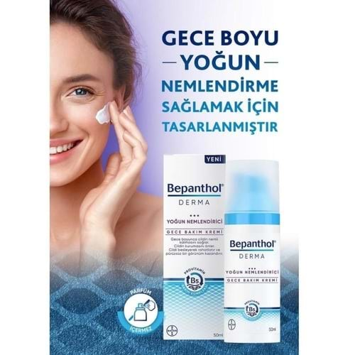 BEPANTHOL DERMA YOĞUN NEMLENDİRİCİ GECE 50 ML