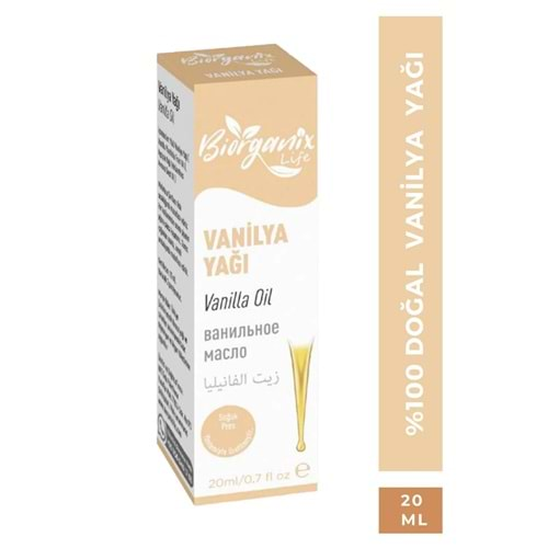 BİORGANİX VANİLYA YAĞI 20 ML (CİLT)