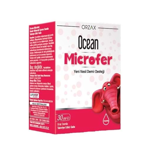 OCEAN MİCROFER DAMLA 30 ML DEMİR DESTEĞİ