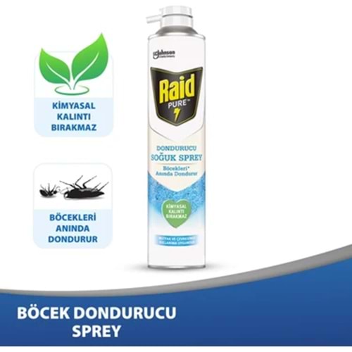 RAİD PURE BÖCEK DONDURUCU SPREY 350 ML