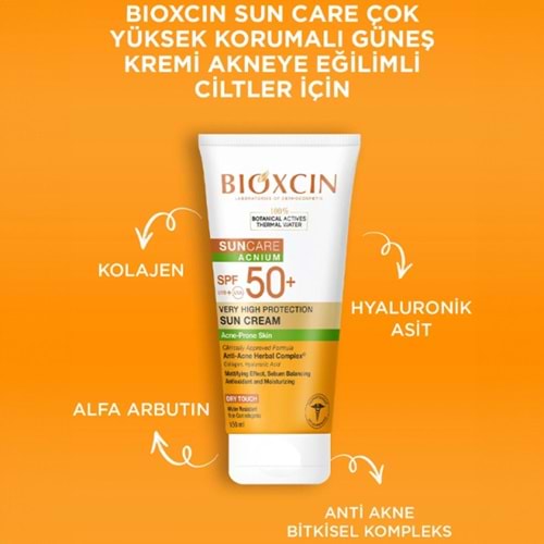 BİOXCİN GÜNEŞ KREMİ AKNEYE EĞİLİMLİ CİLTLER 150 ML