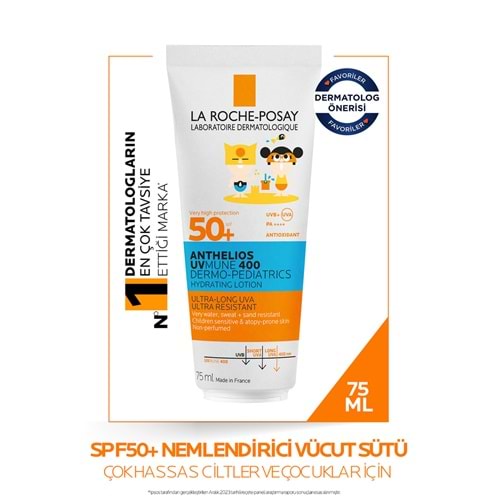 LA ROCHE 50+ ANTHELIOS DERMO PEDIATRICS LAİT GÜNEŞ LOSYONU 75 ML
