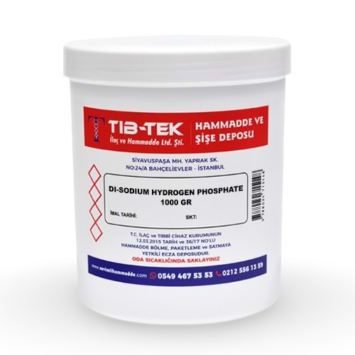 DİSODİUM HİDROJEN FOSFATE MONOHİDRAT 1000 GR TIBTEK