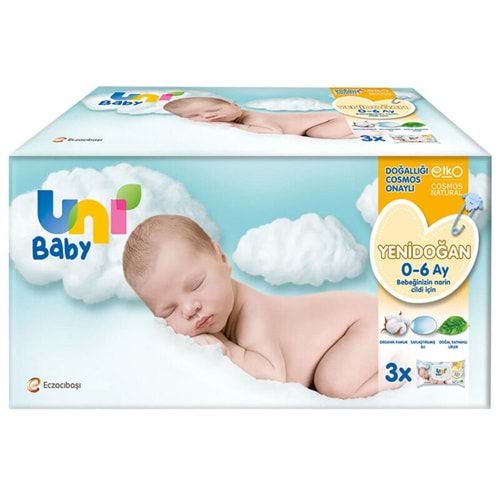 UNİ BABY ISLAK MENDİL 3*40 ADET YENİDOĞAN