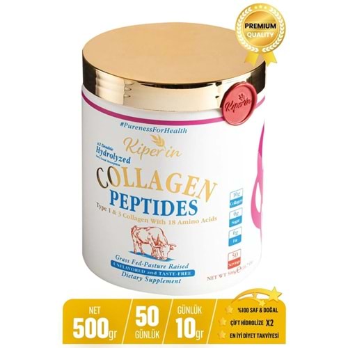 KİPERİN HİDROLİZE KOLAJEN PEPTİT İÇEREN DİYET TAKVİYESİ 500 GR