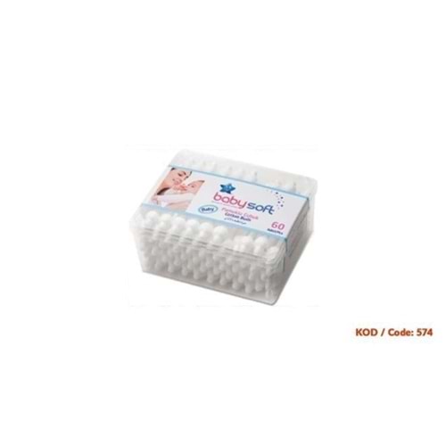 BABYSOFT 574 BEBEK KULAK ÇUBUĞU 60 LI