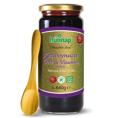 HÜNNAP KEÇİBOYNUZU ÖZÜ 640 GR (T.KAŞIK HEDİYELİ)