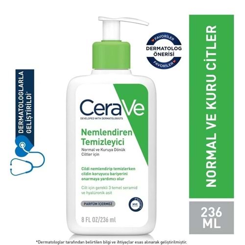 CERAVE NEMLENDİREN YÜZ TEMİZLEME JELİ 236 ML