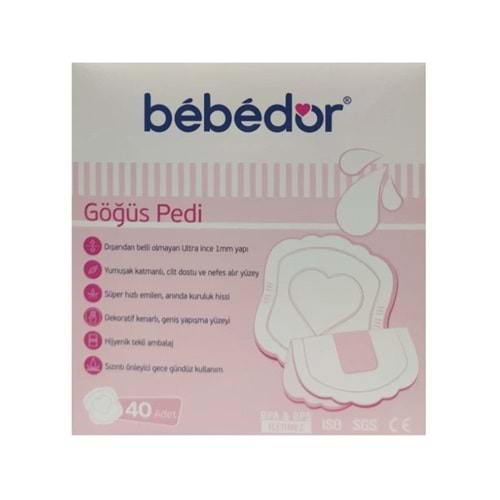 BEBEDOR HİJYENİK GÖĞÜS PEDİ 40 LI