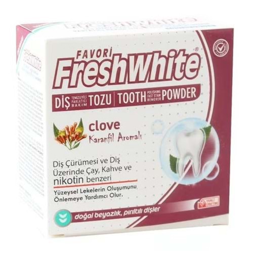 FRESH WHİTE DİŞ TOZU KARANFİL