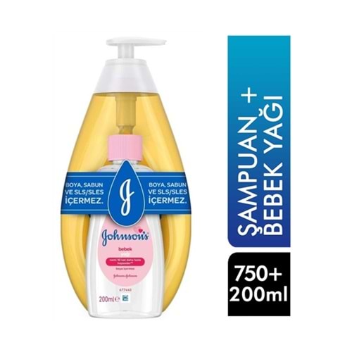 JOHNSON ŞAMPUAN 750 ML+YAĞ 200 ML HEDİYELİ