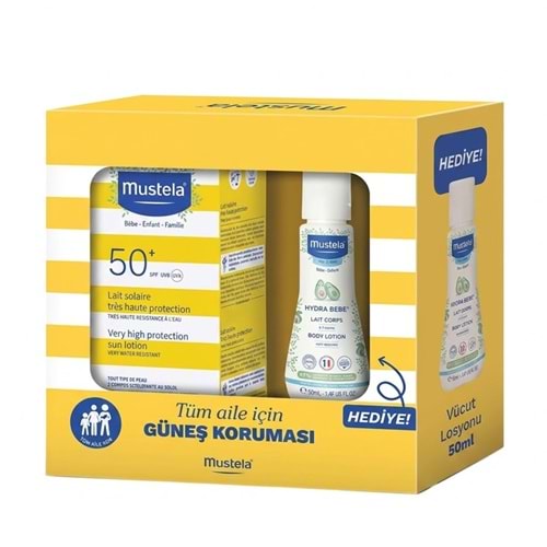 MUSTELA BEBEK GÜNEŞ LOSYONU SPF 50+ 100 ML HEDİYELİ SET