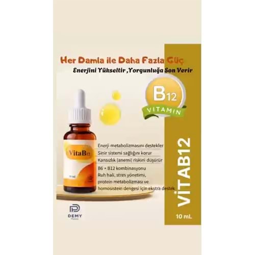 VİTA B12 10 ML DAMLA