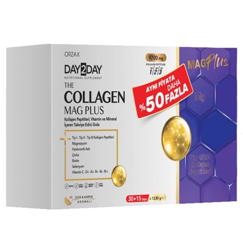 OCEAN DAY 2 DAY COLLAGEN MAG PLUS TİP 1-2-3 30 SASE+ 15 SAŞE(KOLAJEN)