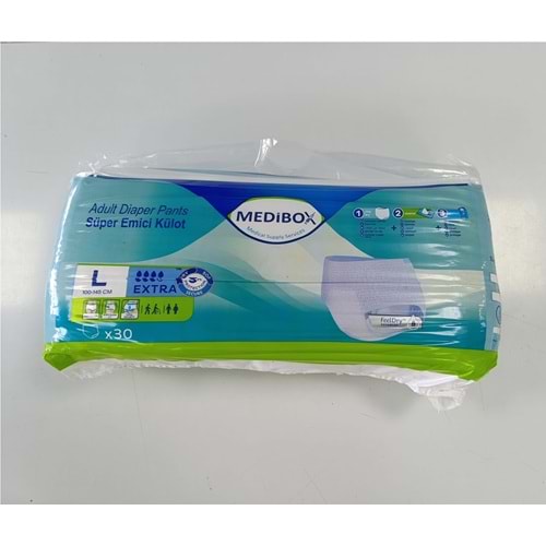 MEDİBOX KÜLOLU HASTA BEZİ 30 LU LARGE
