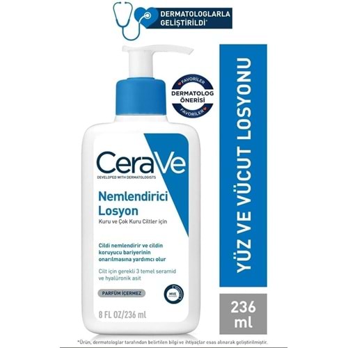 CERAVE NEMLENDİRİCİ LOSYON 236 ML KURU CİLTLER