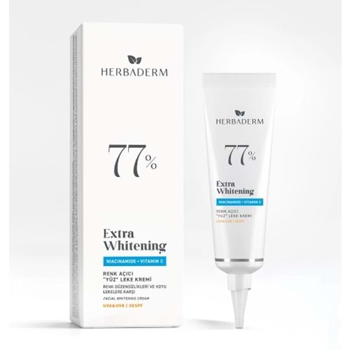 HERBADERM %77 LEKE AZALTICI YÜZ KREMİ 55 ML 30 SPF