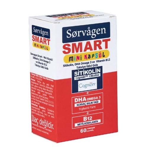 SORVAGEN SİTİKOLİN B12 DHA OMEGA3 MİNİ KAPSÜL 60 YUMUŞAK KAPSÜL