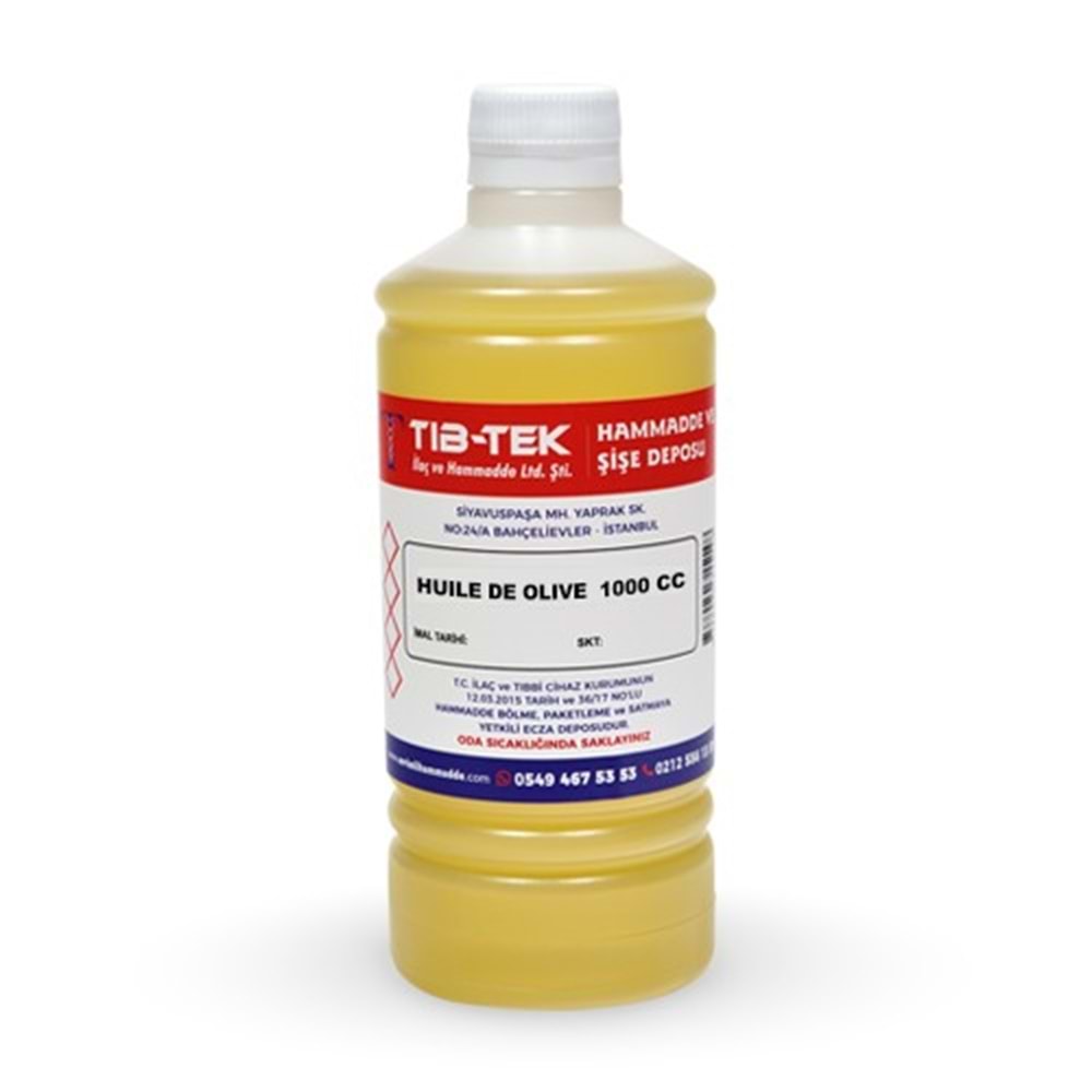 HUİLE DE OLİVE [ZEYTİNYAĞI] 1000GR TIBTEK
