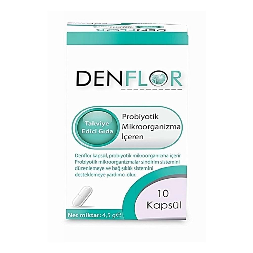 DENFLOR PROBİYOTİK 10 KAPSÜL