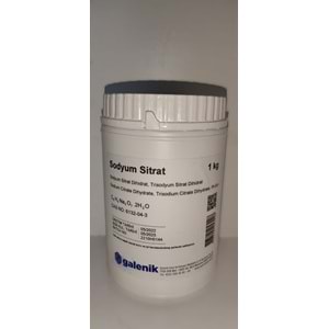 SODYUM SİTRAT 1 Kg GALENİK