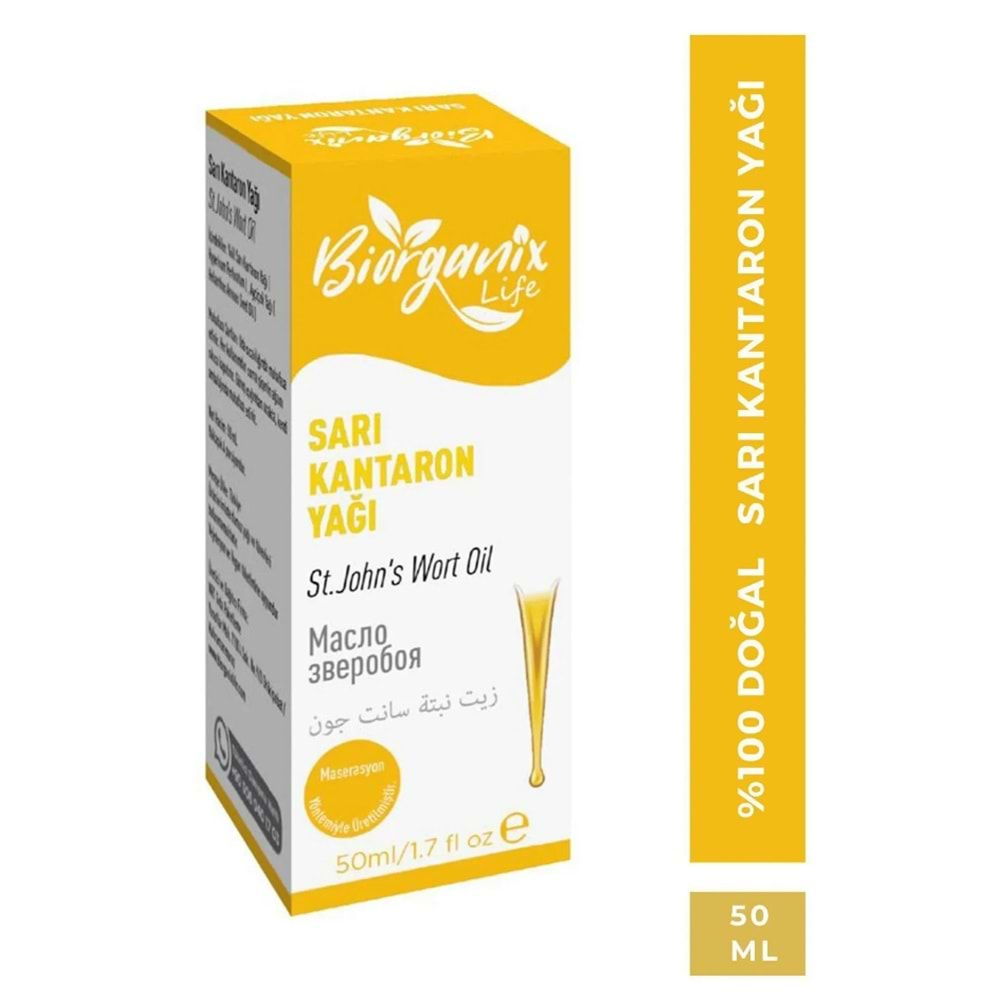 BİORGANİX SARI KANTARON YAĞI 50 ml