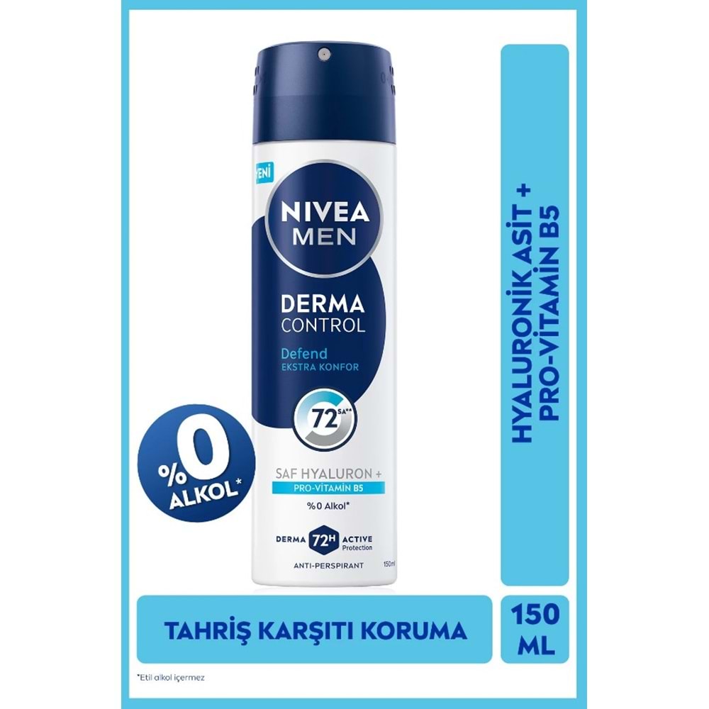 NİVEA MEN DEODORANT DERMA CONTROL 150 ML