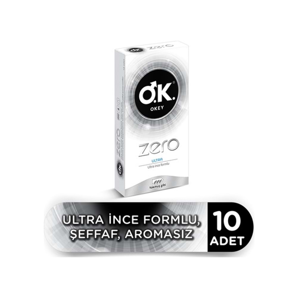 OKEY PREZERVATİF ZERO 10 LU