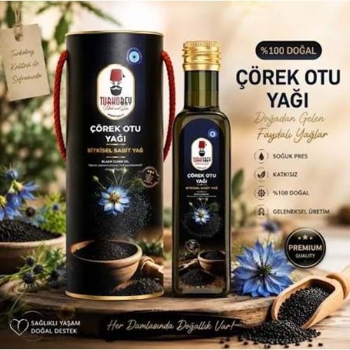 ÇÖREKOTU YAĞI 250 ML CAM ŞİŞE KUTULU (SOĞUK SIKIM)