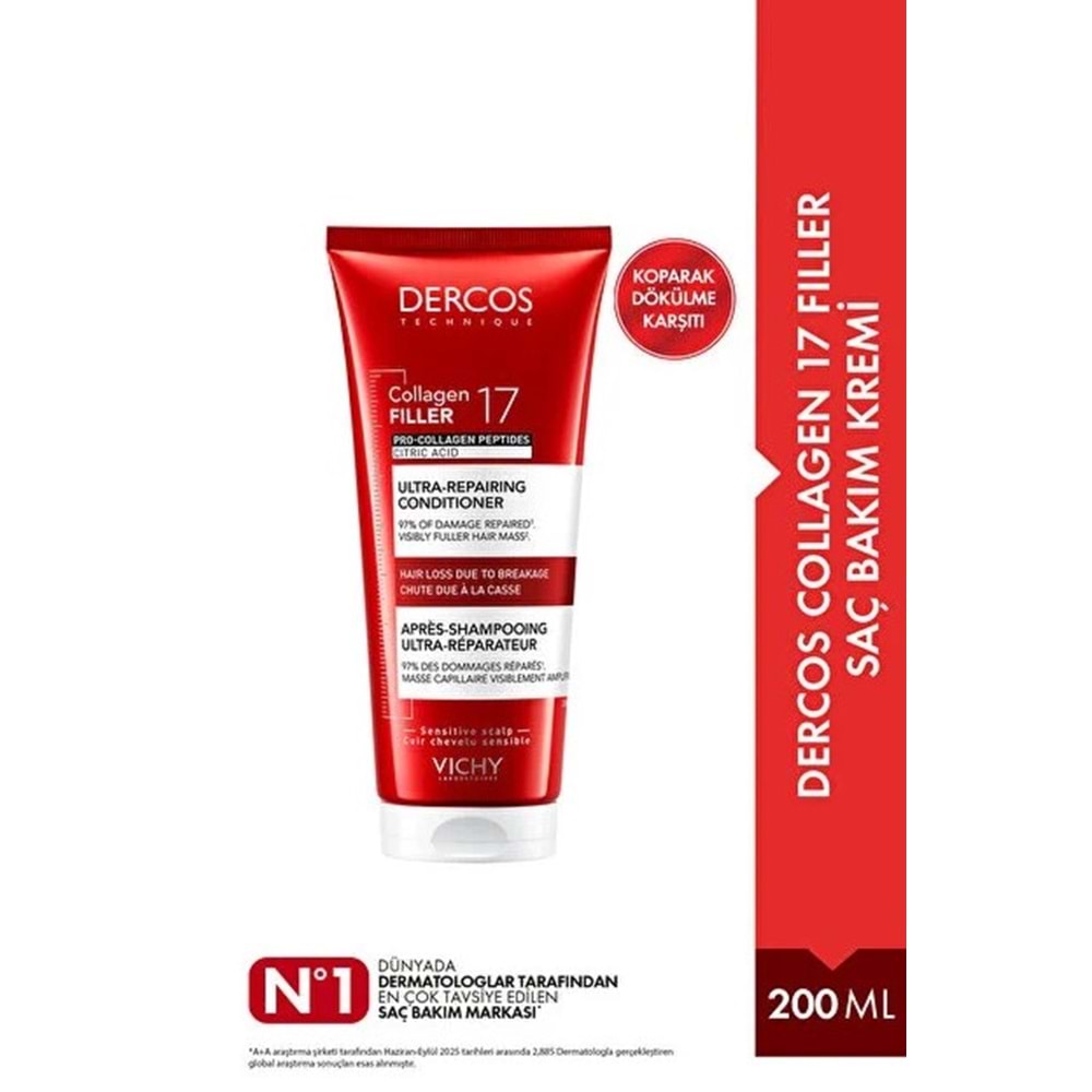 VICHY DERCOS SAÇ KREMİ COLLAGEN 17 FILLER TÜM SAÇLAR 200 ML