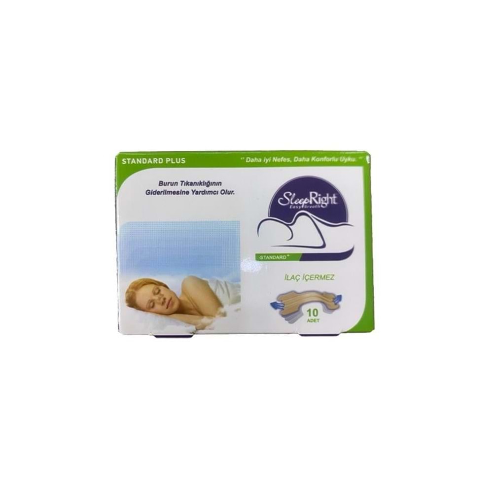 SLEEP RİGHT BURUN BANDI HORLAMA YETİŞKİN STANDART 10 LU