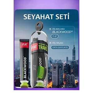 SPLAT DİŞ FIRÇASI+DİŞ MACUNU SEYAHAT SETİ BLACKWOOD
