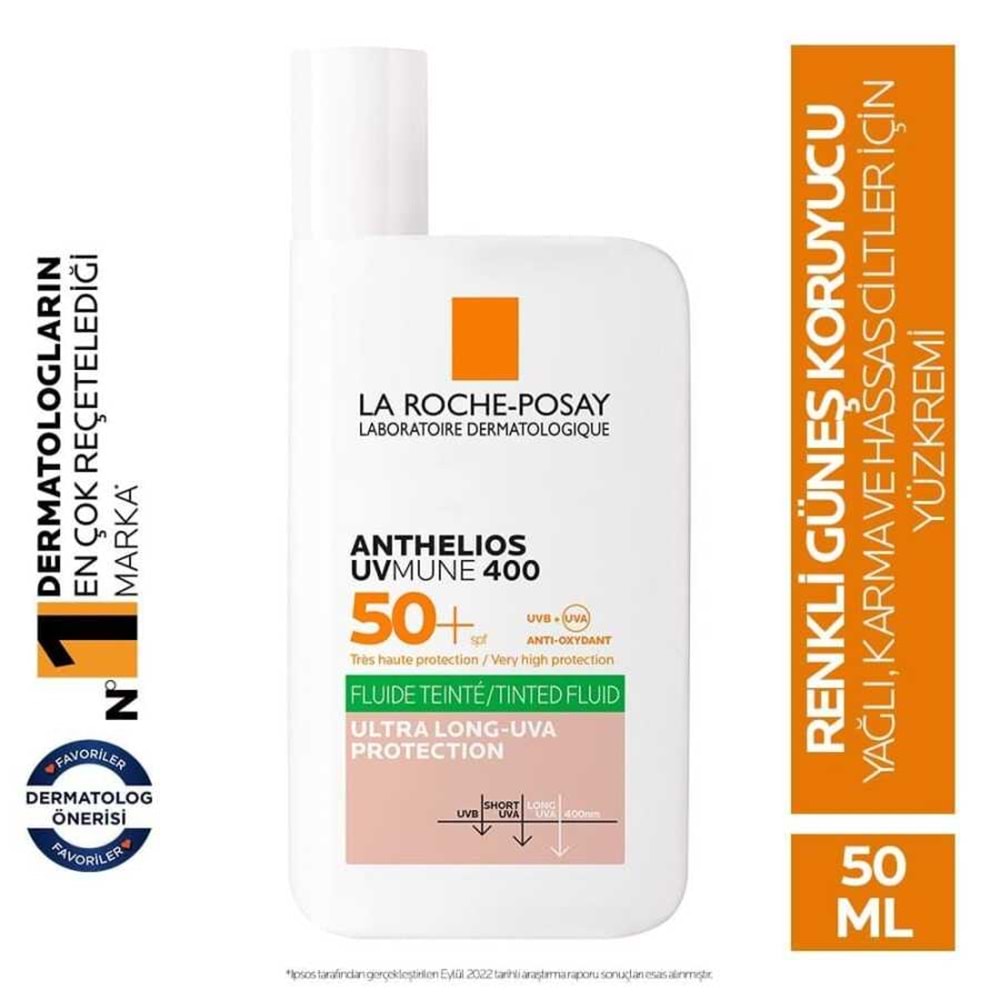 LA ROCHE ANTHELIOS UVMUNE 400 50+ OİL CONTROL TİNTED