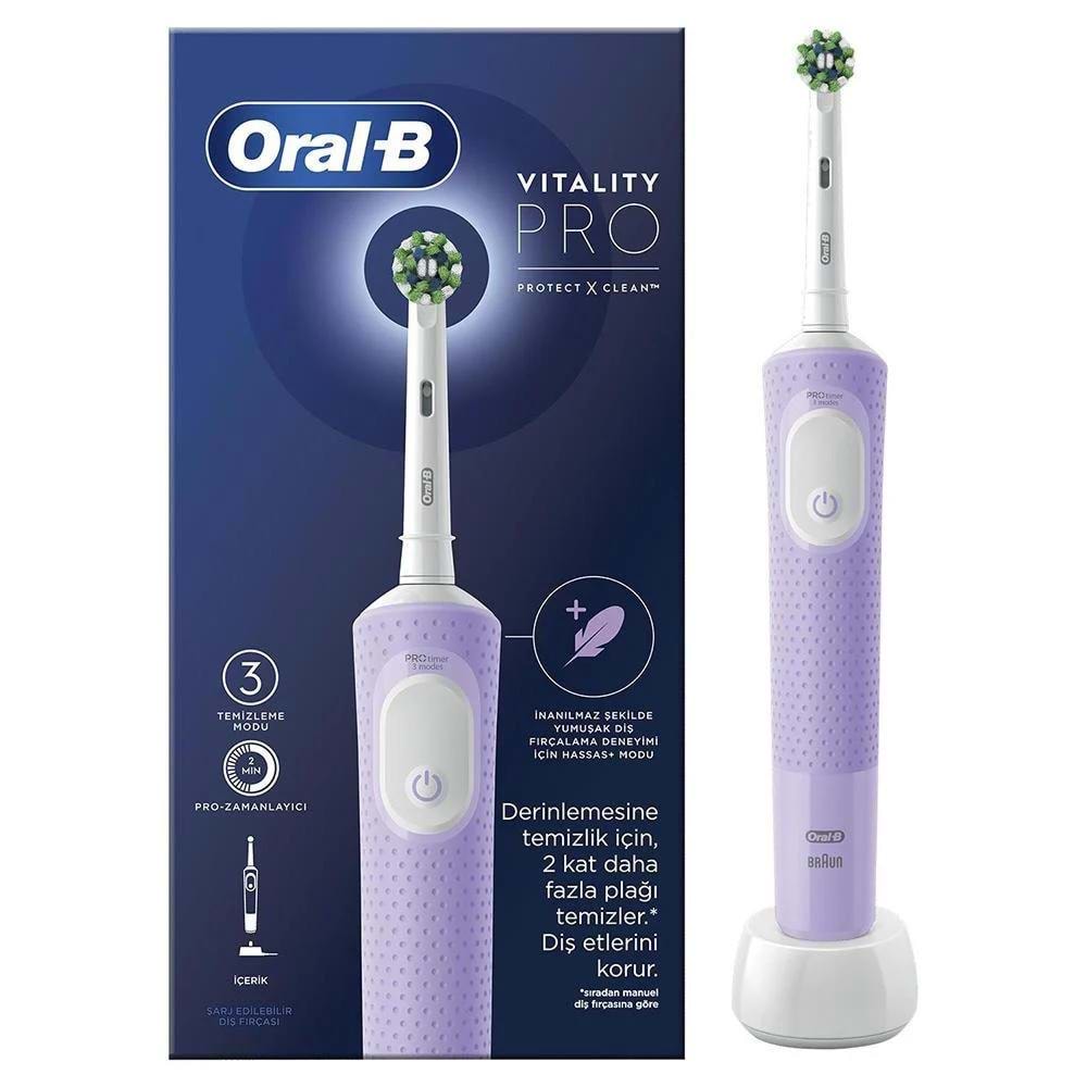 ORAL B DİŞ FIRÇASI ŞARJLI PRO VİTALİTY LİLA