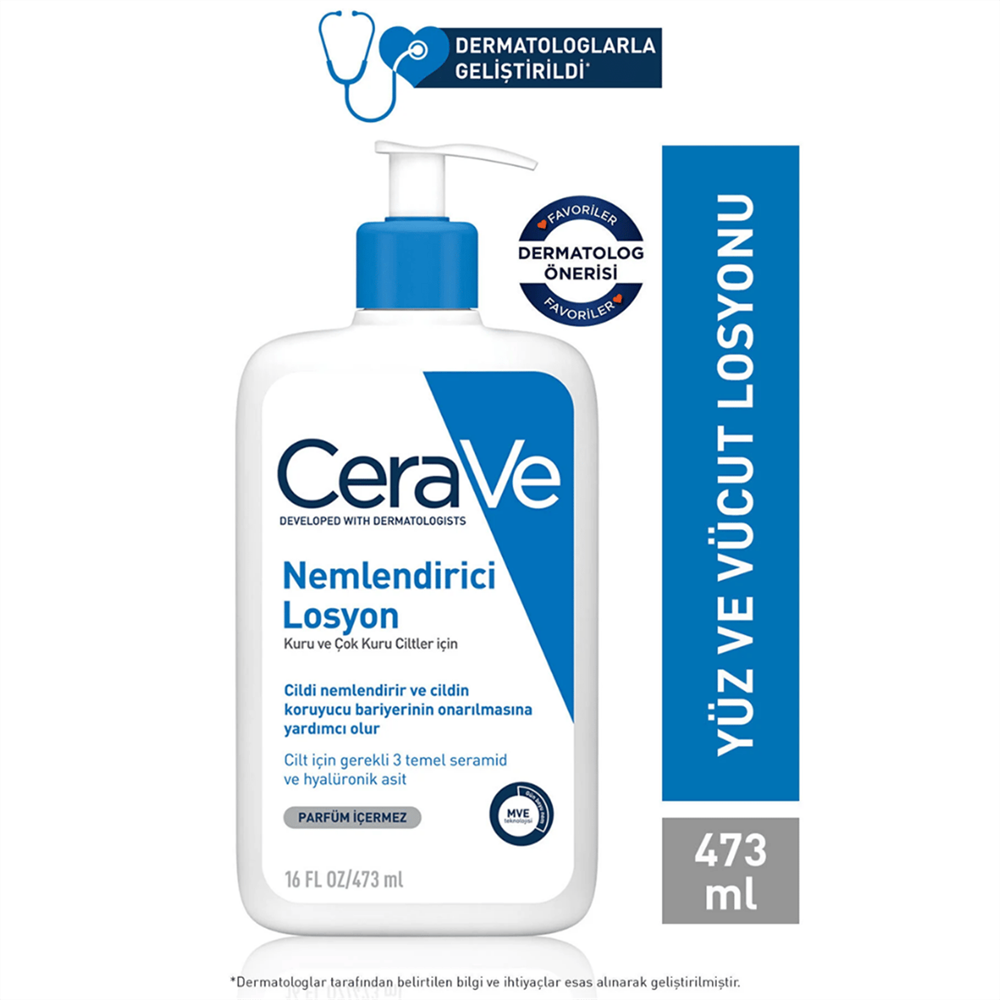 CERAVE NEMLENDİRİCİ LOSYON 473 ML KURU CİLTLER