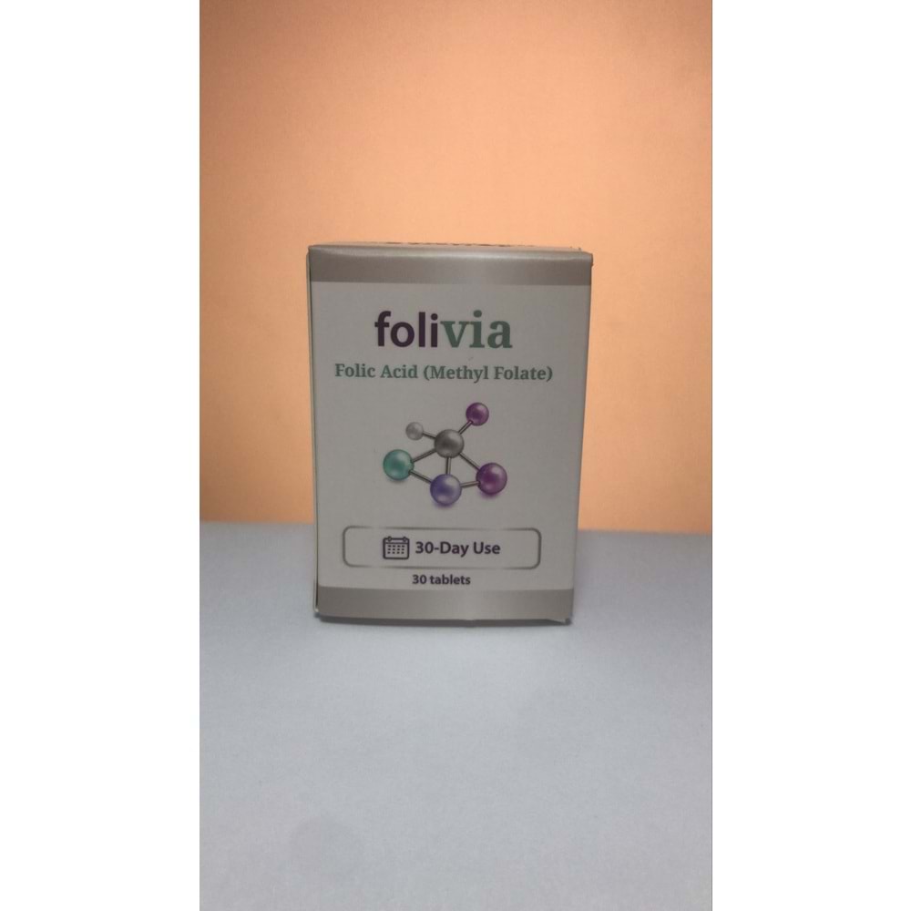 FOLİVİA FOLİC ACİD 30 TABLET METİL FOLAT