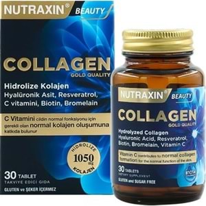 NUTRAXIN COLLAGEN BEAUTY 30 TABLET ( BROMELAİN HYALÜRONİK ASİT)