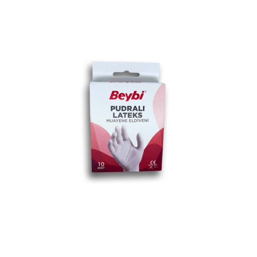 BEYBİ MUAYENE ELDİVEN PUDRALI LATEKS 10 LU
