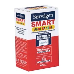 SORVAGEN SİTİKOLİN B12 DHA OMEGA3 MİNİ KAPSÜL 60 YUMUŞAK KAPSÜL